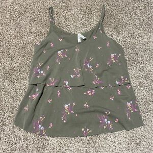 Mudd Tank top ruffle layered size xs